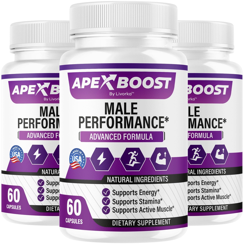 (3 Pack) ApexBoost Capsules - Official ApexBoost Advanced Pills for Men Support - Maximum Strength, Natural Premium Supplement Formula for Overall Health & Wellness Reviews, 180 Capsules for 3 Months