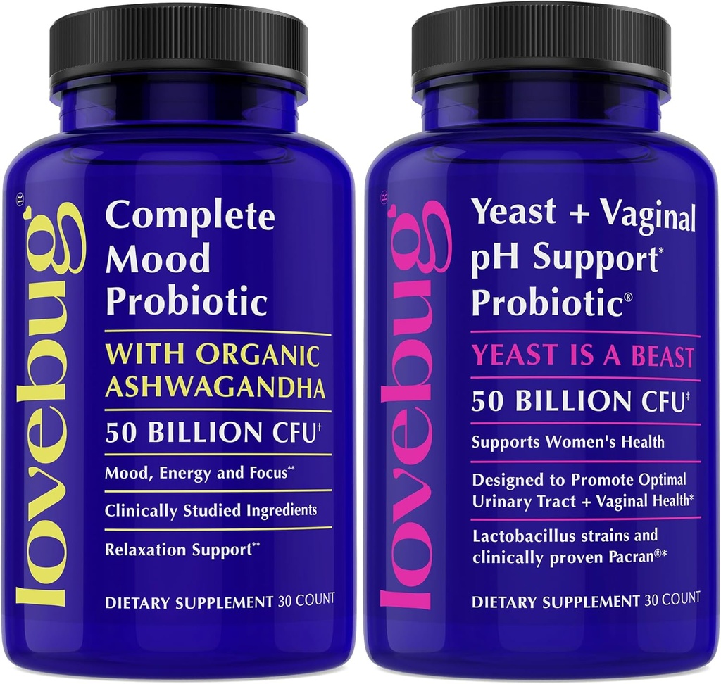 Lovebug Gist ondersteuning en Mood ondersteuning Probiotica bundel
