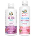 MaryRuth Organics Sea Moss Liposomal (Citrus Berry) & Women's Multivitamin + Hair Growth (Peach) | Clean Label Project Verified® | Vitamins for Energy, Beauty, & Immunity | Vegan, Non-GMO