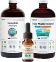 LIQUIDHEALTH Ultra Immunity Liquid Vitamin Bundle voor volwassenen met Complete Multivitamine, Dagelijkse Multi Mineralen en Vegan Vitamin D3 Drops - Immune Support Vitaminen, Whole Foods, Vegan, Non GMO
