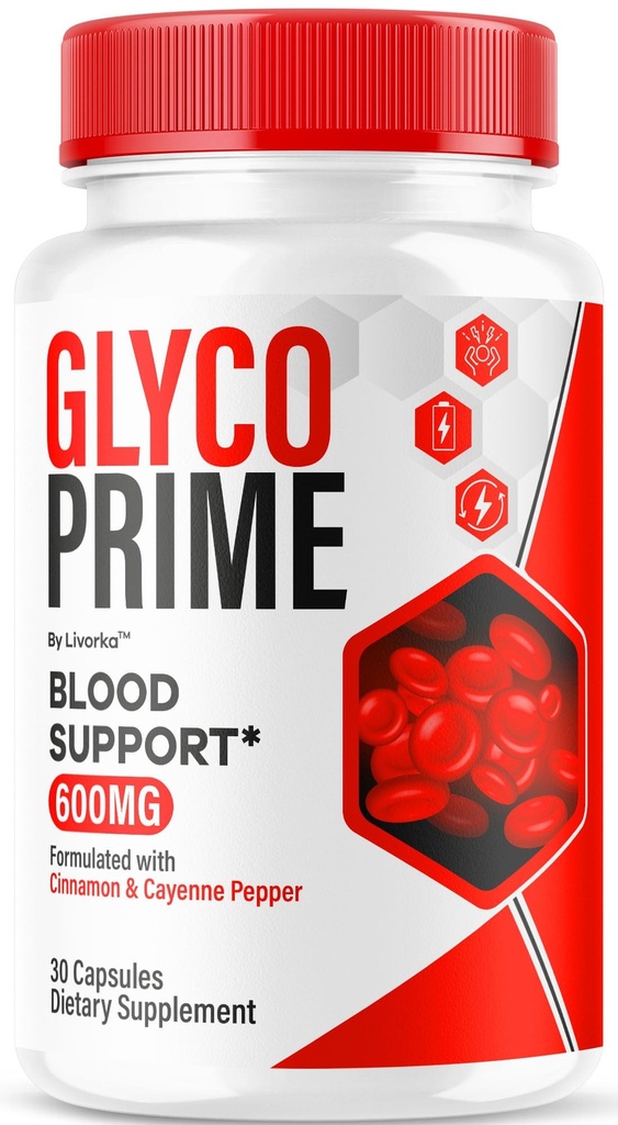 Glyco Prime Capsules - Official Glyco Prime Premium Formula Supplement Pills, Advanced Support Natural Formula for Wellness & Overal Health, Glyco Prime Reviews, 30 Capsules for 1 Month