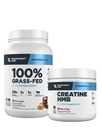 Transparent Labs Grass-Fed Whey Protein Isolate (30 Servings, Chocolate PB) & Creatine HMB (30 Servings, Tropical Punch)