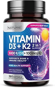 Gebouwd door Nature Vitamine D3 K2 met koude geperst Extra Virgin Olijfolie 