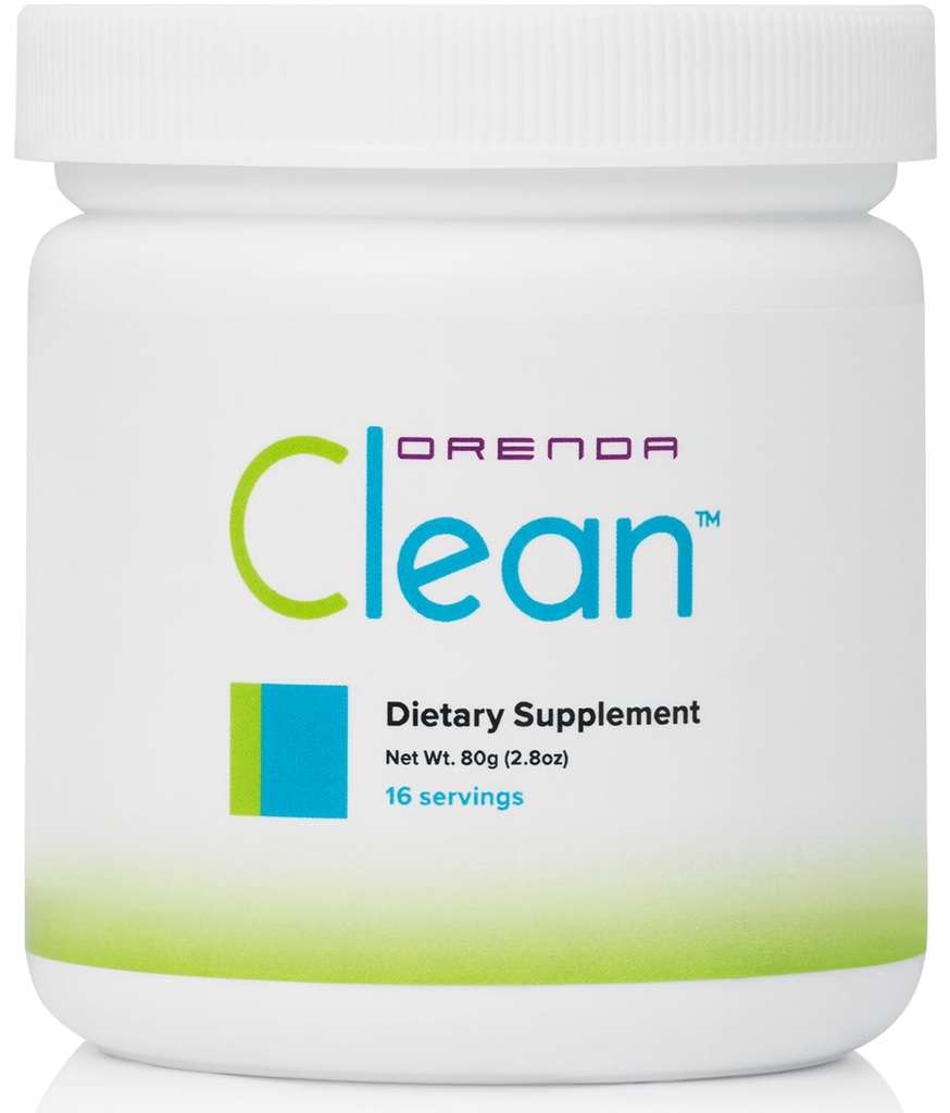 Orenda Clean® 18-Botanical Supplement Powder with Serrapeptase & Milk Thistle, Aronia Berry, Turmeric & Ashwagandha, Liver Support 80g