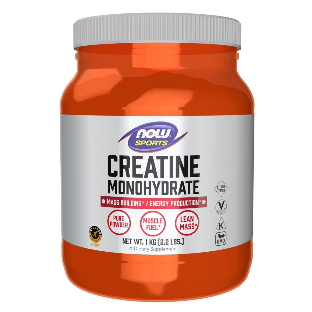 NOW Foods Sports Nutrition, Creatine Monohydraat Powder, Mass Building*/Energy Production*, 2.2-Pond