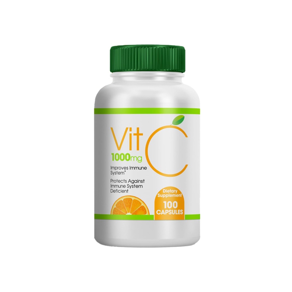 Generic VIT C, 100 Capsules, Dietary Supplement, Elevate Your Immunity with Vitamin C, Dietary Supplement (Pack of 2)