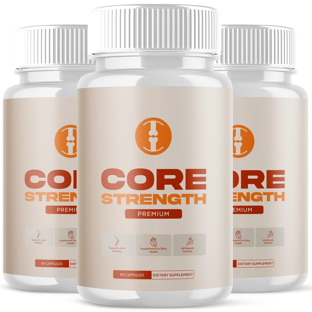 (3 Pack) Core Strength supplement for Joints, Advanced Formula Core Strength Joint Support Pills with Natural Ingredients, CoreStrength Health & Wellness Support Pills for Women and Men (180 Capsules)