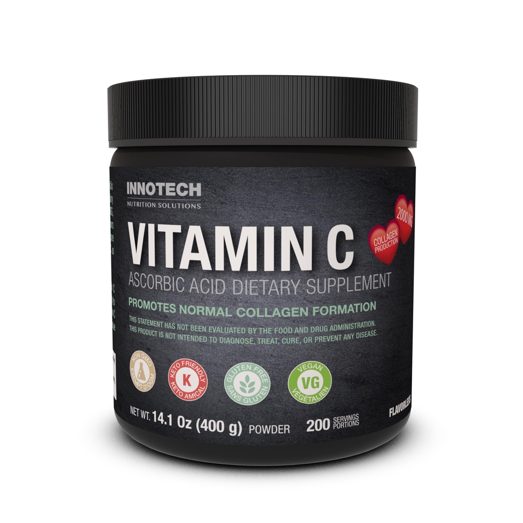 Innotech Nutrition Pure Vitamin C Immune & Antioxidant Support Ascorbic Acid Powder 400g