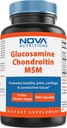 Nova Nutritions Triple Strength Glucosamine Chondroitin MSM 2600mg/Serving Capsules, Ondersteunt Gezond Gewricht, Cartilage en Connective Weefsel - Bevordert Joint Comfort & Flexibiliteit 180 Tel.