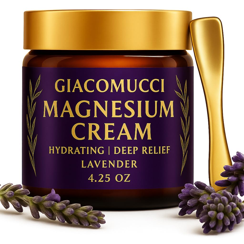 Magnesium Cream for Nighttime Relief - Magnesium Chloride Body Balm - Fast Absorbing Leg, Arm & Chest Lotion - Sleep Support & Wellness Recovery -Safe for Kid - Lavender