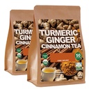 Turmeric Ginger Cinnamon Herbal Tea |Caffeine-Free Tea Bags | 100 Packs