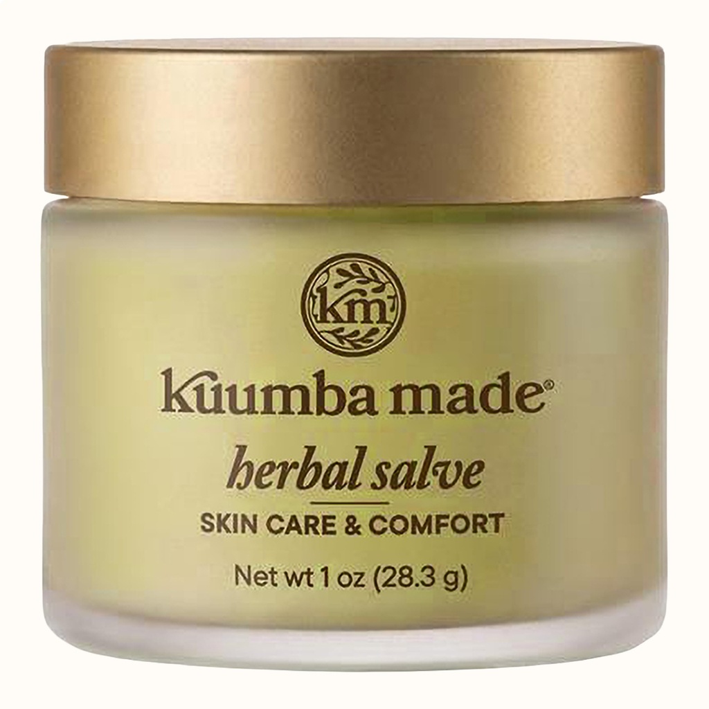 Kuumba Made Herbal Salve, Skin Care & Comfort Balm with Calendula & Comfrey for Dry, Irritated Skin, 1 Oz