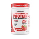MuscleMeds Carnivor Protein Hydration Drink Powder, 20g Refreshing Protein Isolate, Lactose Free, Sugar Free, Electrolytes, Muscle Building, Recovery, Halal Certified, Watermelon, 20 Serve