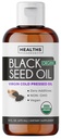 USDA Organic Black Seed Oil Liquid (16 fl oz) Premium Cold-Pressed Nigella Sativa Producing Pure Black Cumin Seed Oil - Antioxidant Supplement - Veganistisch, Glutenvrij, & Non-GMO (Geen pillen of capsules)