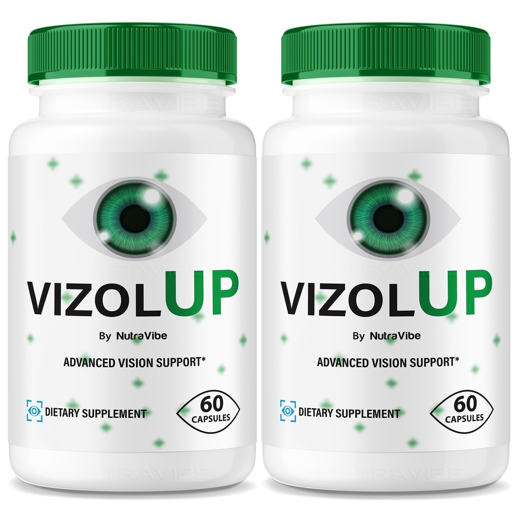 (2 Pack) VizolUp Capsules – Vizol Up Supplement with Natural Ingredients | Premium Eye Care Formula for Visual Clarity, Eye Strain Support & Vision Support | Easy-to-Take Pills (120 Capsules)