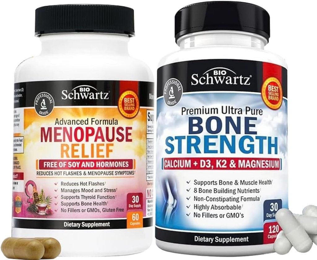BioSchwartz Advanced Strength Pre en Probiotica Supplement met Digestieve Enzymen (2 maanden Supply) Plus Vitamine B Complex met Vitamine C (2 maanden Supply)