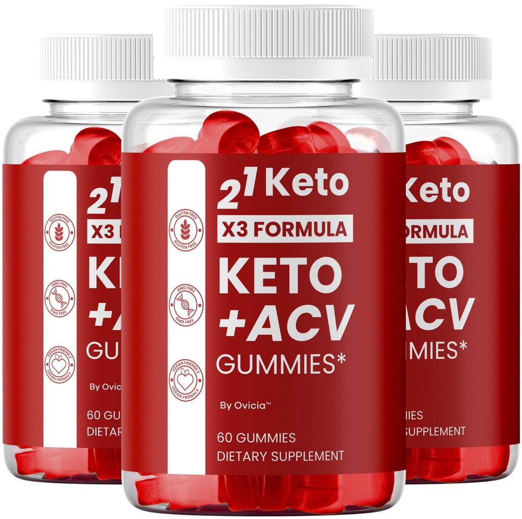 (3 Pack) 21 Keto Gummies - Official 21Keto ACV Gummies Advanced Premium Formula Support Maximum Strenght, All Natural Ingredients Vitamins for Overall Health & Wellness, 180 Gummies for 3 Months