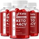 (3 Pack) 21 Keto Gummies - Official 21Keto ACV Gummies Advanced Premium Formula Support Maximum Strenght, All Natural Ingredients Vitamins for Overall Health & Wellness, 180 Gummies for 3 Months