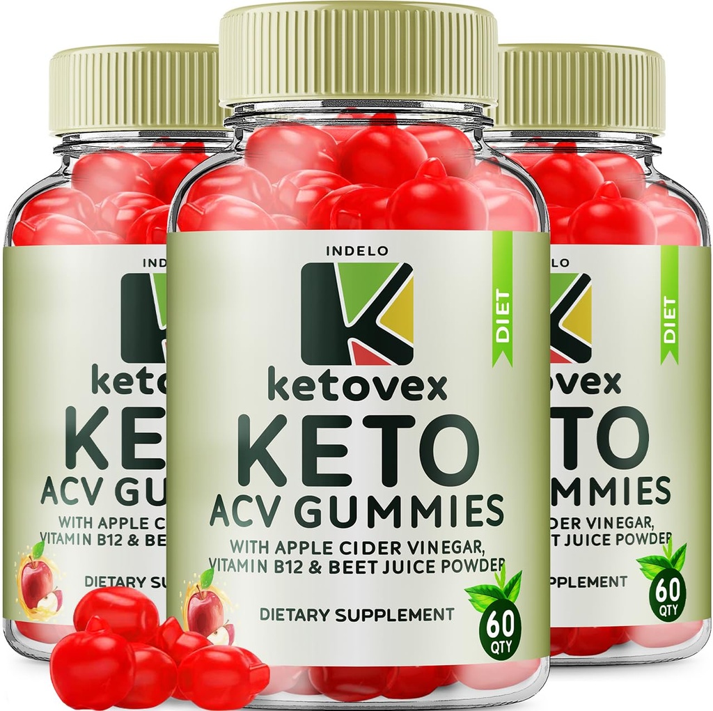 (3 Pack) Ketovex Keto BHB Gummies Advanced Formula, Ketovex BHB Weight Management ACV Gummies Reviews, Ketovex ACV Keto Vex BHB Gummy Gomitas Ketosis, Ketovex Gummies, B12 (180 Gummies)