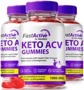 NutraRize (3 Pack) Fast Active Keto ACV Gummies for Weight Loss, Official FastActive Keto+ACV Gummy, All-Natural Apple Cider Vinegar, Delicious Chewable Gummie, Premium Gomitas Review (180 Gummies)