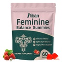Women Gummies for pH Balance, Premium Feminine Vaginal Health Probiotics Her Gummy, Immune Support, Vegan, Gluten-Free, Strawberry Flavour 60 Gummies 30 Servings