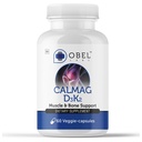 obel CalMag D3K2 | Calcium Magnesium with Vitamin D3 & K2 MK7 | 60 Day Supply | Bone & Muscle Support | 60 Veggie Capsules |