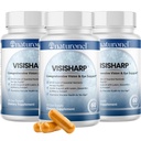 Visisharp – Eye Vitamin (3-Pack) Eye Supplement for Adults with Lutein, Zeaxanthin, Bilberry, Eyebright & Antioxidants | Natural Ingredients, Non-GMO, Made in USA, GMP Certified – Eye Supplements