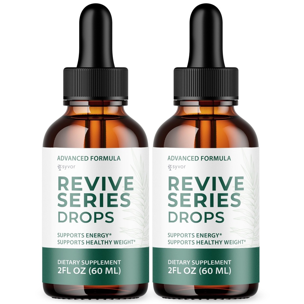 (2 Pack) Revive Series Drops, Official ReviveSeries Drops with All Natural Ingredients, Advanced Formula Vitamins with Maximum Strength Health and Wellness Support for Women and Men (60 Servings)
