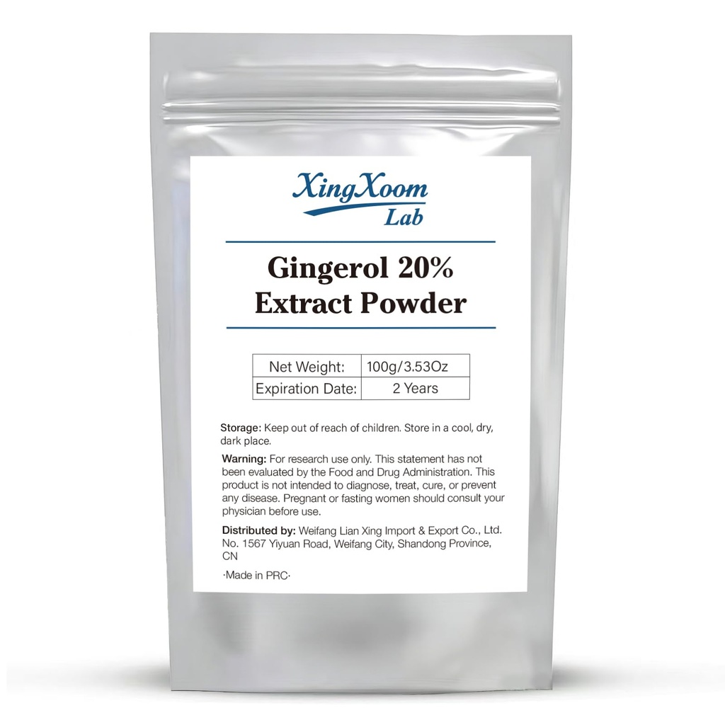 Lab 100g Gingerol 20% Powder Dried Ginger Extract