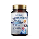 Magnesium Citrate 1000mg - Max Absorption & High Potency Magnesium Complex Supplement for Heart, Muscle, Nerve, Bone Health & Stress Relief - Non-GMO, Gluten-Free - 240 Vegan Capsules
