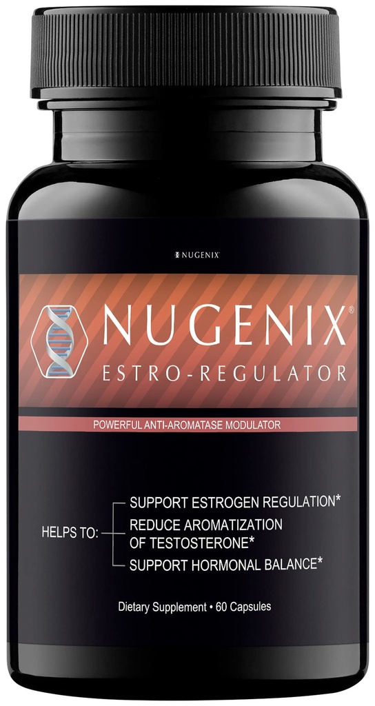 Nugenix Estro-Regulator - DIM Supplement, Estrogeen Blocker voor mannen en Aromataseremmer, Testosteron Booster - 60 capsules