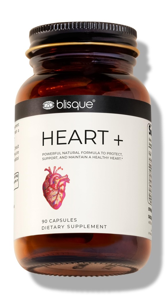 Natuurlijke Blood Pressure Support Supplement voor de gezondheid van het hart en Circulatie Doctor-Approved met 200 mg CoQ10, Hawthorn Berry, Beet Root, Kurkuma 90 Capsules