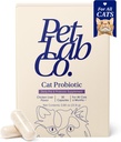 PetLab Co. Probiotica voor katten, Ondersteuning Gut Health, Occasional Diarree, Digestieve Gezondheid & Immune Ondersteuning - Gemakkelijk te gebruiken - 30 Tel.