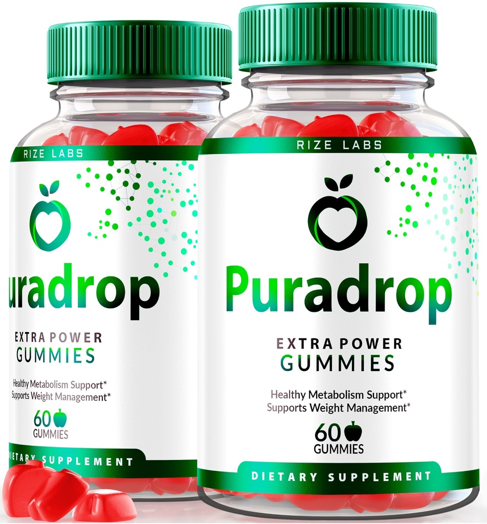 rize labs - Puradrop Extra Power Gummies for Weight Loss Management, Extra Strength, Keto ACV (Apple Cider Vinegar) Gummy Supports Healthy Metabolism (120 Gummies)