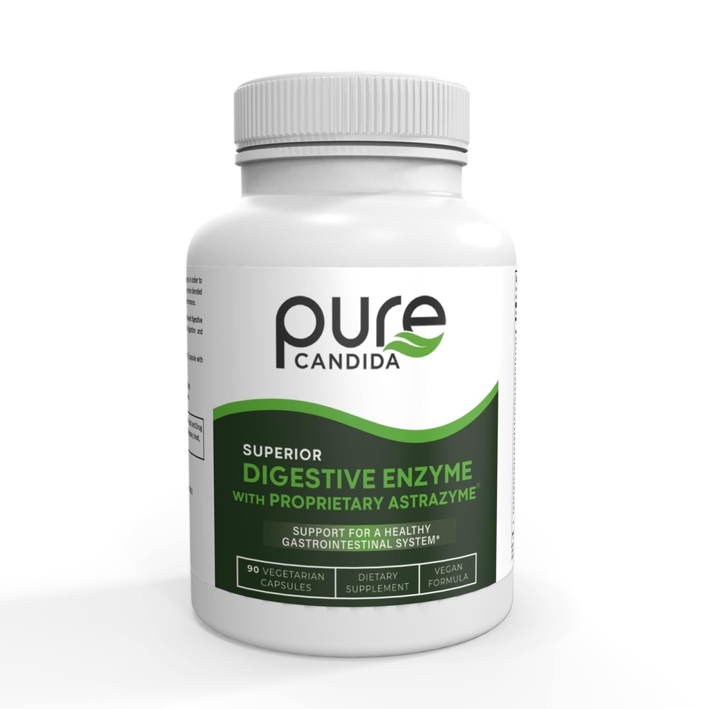 Superior Digestive Enzyme Supplement with AstraZyme® + Probiotics, Vegan, Capsule, 90 Count, Bloating & Gas Relief