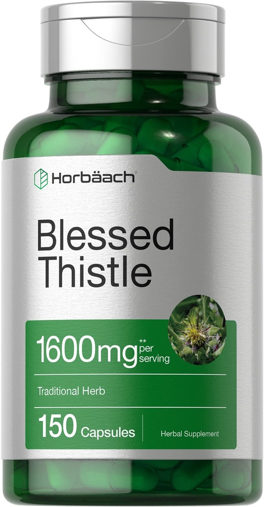 Horbiach Gezegende Thistle Capsules 1600 mg 