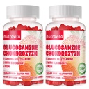 Nutravita Glucosamine Chondroitin Gummies met MSM & Vlierbes Extra sterkte - Gezamenlijke ondersteuning, Antioxidant Immune Ondersteuning Supplement voor volwassenen, mannen en vrouwen. 120 aardbeienkauwen