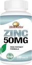 Rise-N-Shine 50 Mg zinksupplementen - Immuunondersteuningssupplement - High Potency Antioxidant - 100 Day Supply (100 Tablets)