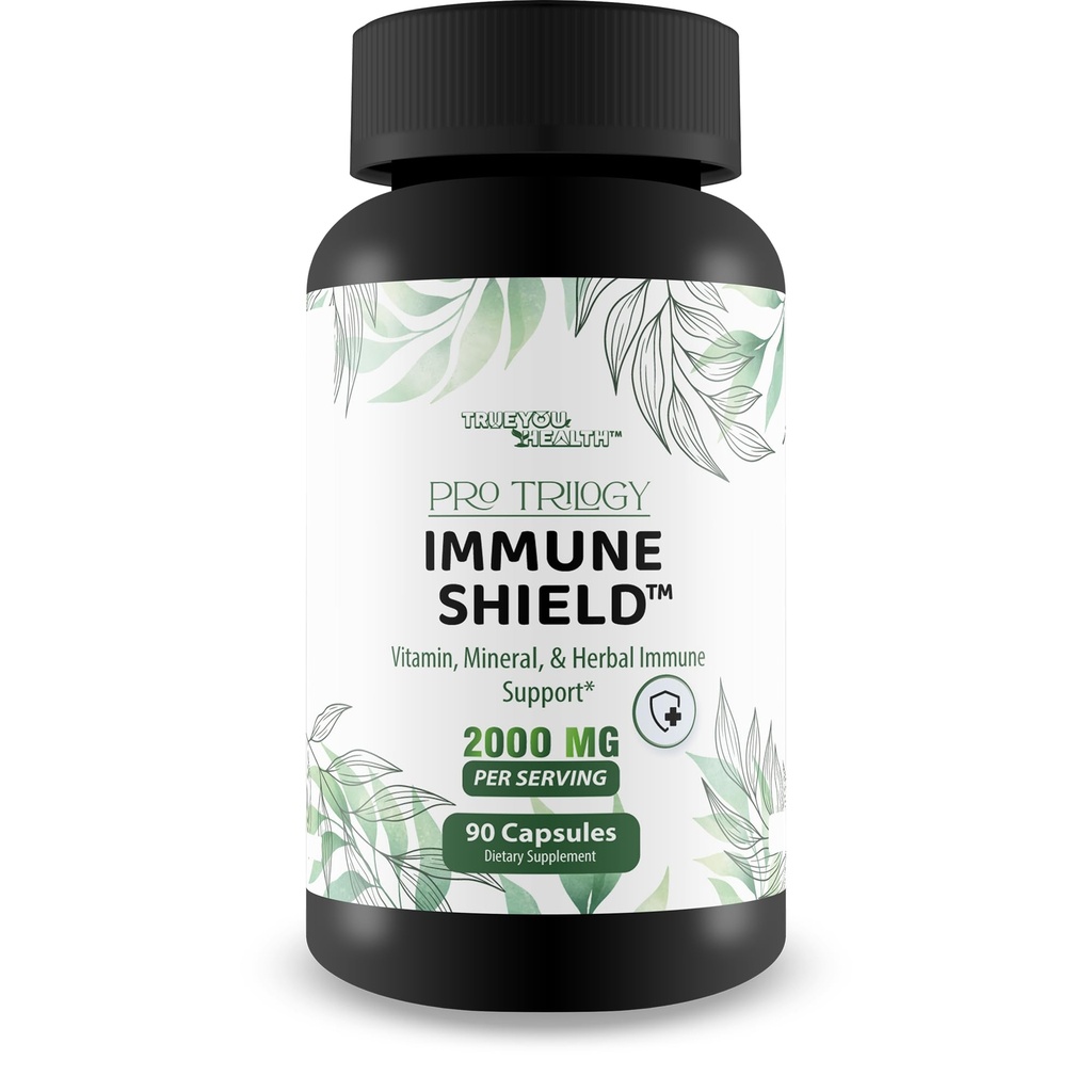 Pro Trilogy Immune Shield - Our Best Immune Support Supplement - Immune Support Capsules - Immune Boost Pills - Our Best Immune Pills Nature Vitamin D Zinc C Best Immune Support Vitamins