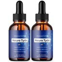 (2 Pack) Neuro Tyde Drops, Official NeuroTyde Memory and Focus Support Supplement, Advanced Overall Health and Wellness Vitamin with Maximum Strength Ingredients Supporting Brain Health (60 Servings)