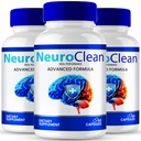 Neuro Clean Capsules, Official Neuro Clean Brain & Memory Supplement Pills, Advanced Nootropic Pills for Brain Health Support, All Natural NeuroClean Cognitive Health & Function Reviews (3 Pack)