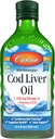 Carlson - Koolleverolie 1100 mg Omega-3s Plus Vitaminen A & D3 - Wild Caught EPA DHA Omega 3 Supplement - Norwegian Arctic, Sustainable Sourced Nordic Fish Oil Liquid, Unflavored, 250 ml (8,4 Fl Oz)
