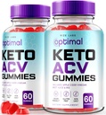rize labs - Optimal Keto ACV Gummies with Apple Cider Vinegar, Advanced Weight Loss Formula, Gluten Free and Non-GMO Supplement, Helps in Reducing Belly Fat (120 Gummies)