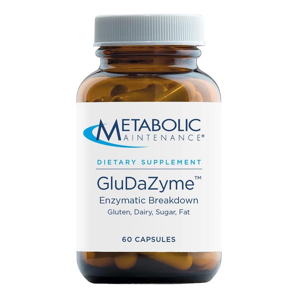 Metabolic Maintenance GluDaZyme - DPP-IV Enzyme Blend - Supports Digestion & Gluten Response - Hypoallergenic - 60 Servings - 60 Capsules