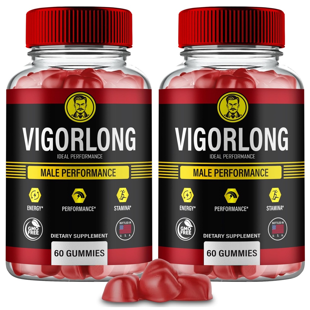 VigorLong Gummies, Official VigorLong Supplement Gummy for Men - Maximum Strength Performance, All Natural Support Overall Health & Wellness, Vigor Long Advanced Formula Gummys Reviews (2 Pack)