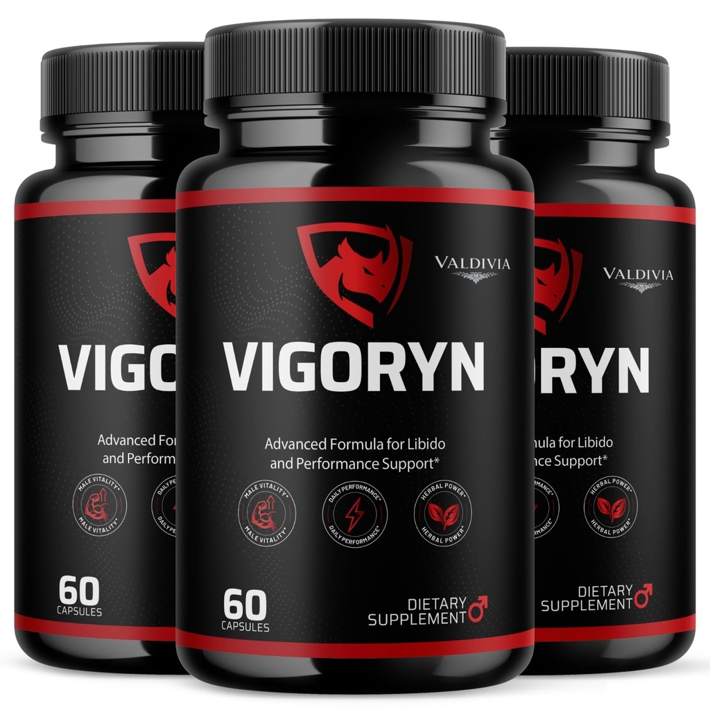 Valdivia (3 Pack) Vigoryn Capsules - Official Vigoryn Supplement, Premium Formula, Natural Vitamins for Health & Wellness - 180 Capsules for 3 Months