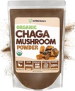 XPRS Nutra Biologische Chaga Paddestoelenpoeder - Premium USDA Biologische Chaga Paddenstoelen Poeder - Chaga Poeder Ondersteunt Immune Health - Vegan Friendly Superfood voor Chaga Thee en Dranken (16 oz)