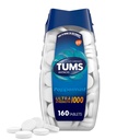 TUMS Ultra Strength Kauwbare Antacida tabletten voor Heartburn Relief, Peppermint - 160 Tellen