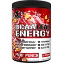 EVL BCAA Lean Energy Powder - Pre-workout Green Tea Fat Burner Ondersteuning met BCAA's Aminozuren en Clean Energizers - BCAA Powder Post Workout Herstel Drank voor Lean Muscle Recovery - Fruit Punch