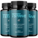 (3 Pack) Tstrive for Men, Official T Strive Pills for Men with All Natural Ingredients, Maximum Strength Tstrive Men's Supplement with Vitamins Supporting Wellness and Advanced Health (180 Capsules)